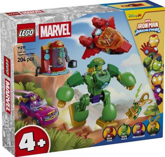 Set de construcție LEGO Marvel Loki împotriva echipei lui Iron Man