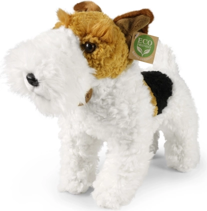 Câine de pluș fox terrier Dășenka 30 cm