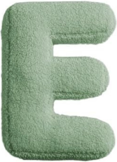 Mealini literă de pluș E verde - 1 bucată