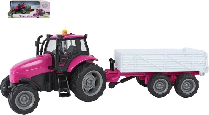 Tractor cu remorcă cu efecte luminoase și sonore 25 cm