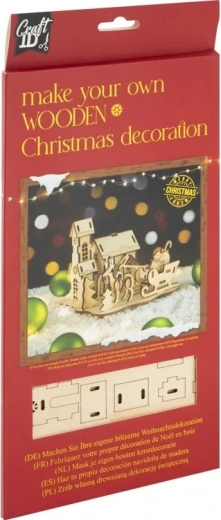Puzzle 3D din lemn Moș Crăciun – CRAFT ID