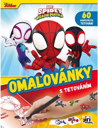 Caiet de colorat cu tatuaje Spidey