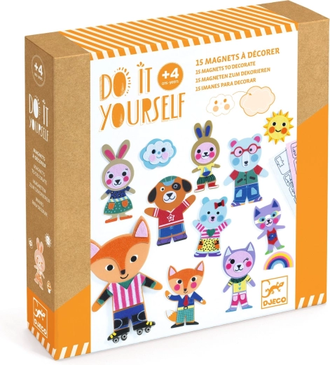DJECO DIY magneți de completat Funky Family