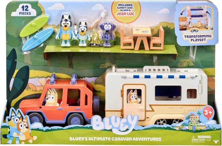 Set Bluey Cruiser cu rulotă