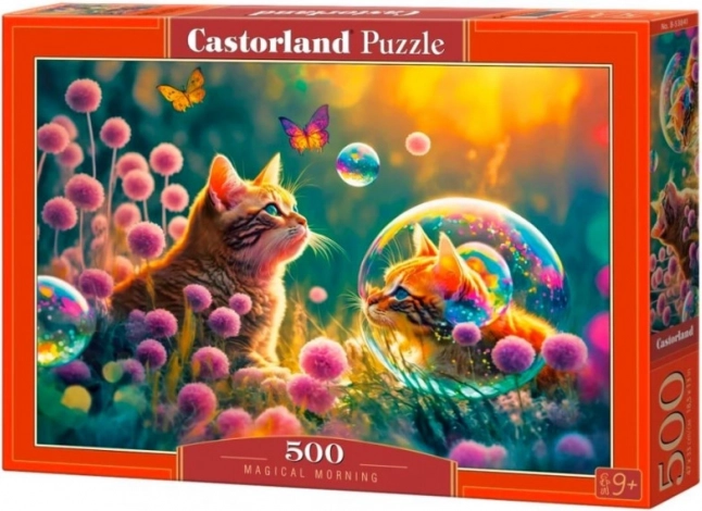 Puzzle 500 piese Magical Morning cu pisici