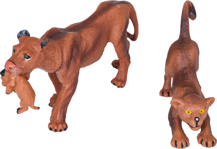 Figurine realiste de leoaică și pui de leu