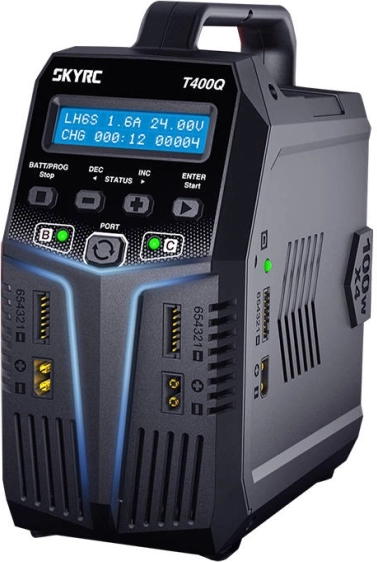 Încărcător inteligent cu patru canale SKYRC T400Q 4×100 W