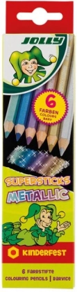 Creioane colorate Supersticks Metallic