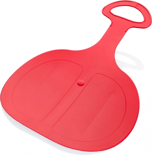 Sanie din plastic Pinguin – bob roșu de zăpadă cu mâner