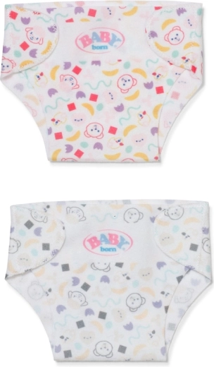 Două scutece textile pentru păpuși de 36 cm