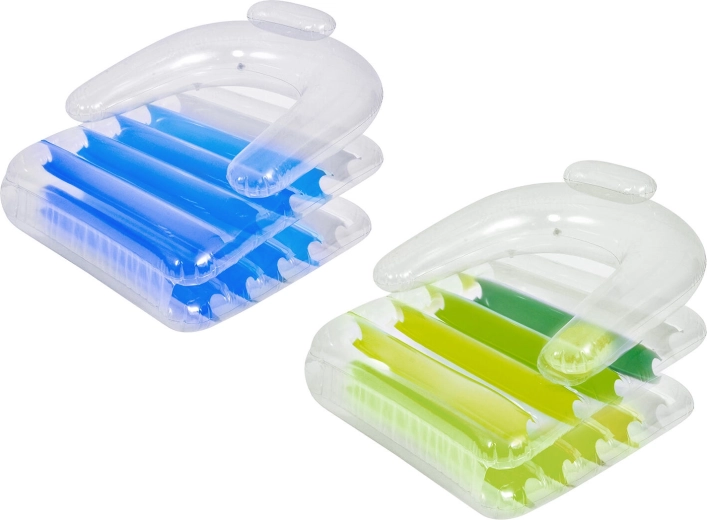 Fotoliu gonflabil pentru apă 180 × 79 × 48 cm, mix de culori