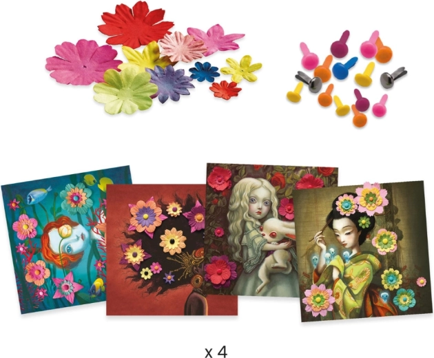 Flori stratificate pentru efect 3D