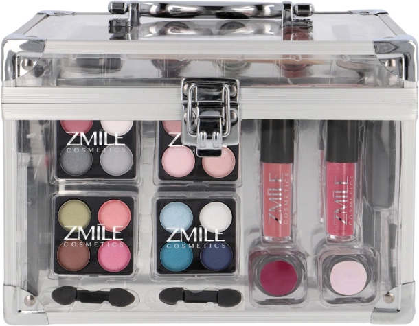 Zmile trusă cosmetică Acrylic – set make-up transparent 42 piese