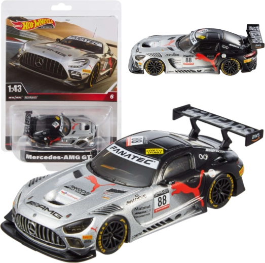 Mașină de curse Hot Wheels Premium Mercedes-AMG GT3 1:43