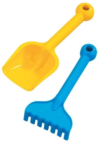 Set mic de lopățică și grebluță pentru nisip