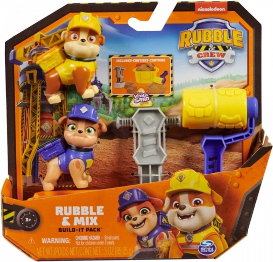Figurine RUBBLE & CREW, pachet dublu cu nisip kinetic
