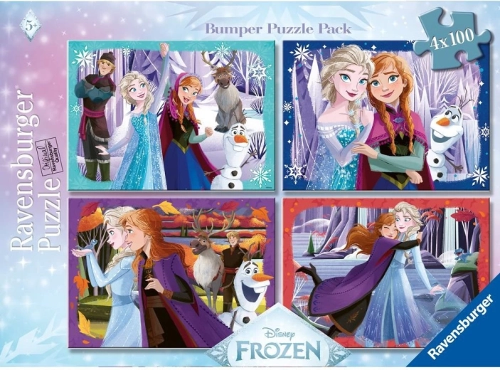 Puzzle Ravensburger Disney Regatul de Gheață 4×100 piese