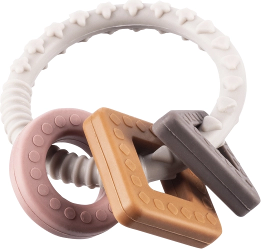 Jucărie de dentiție din silicon Shape, Multicolor