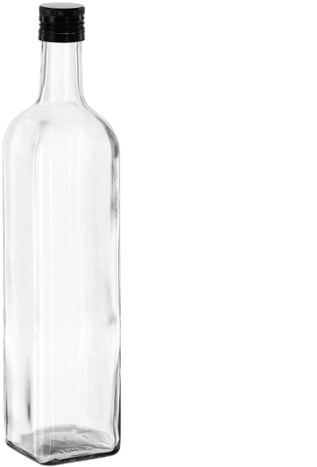 Sticlă din sticlă Marasca 750 ml cu capac metalic cu filet 30 mm