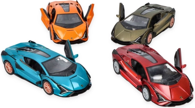 Model metalic de mașină Lamborghini Sian cu uși deschizătoare