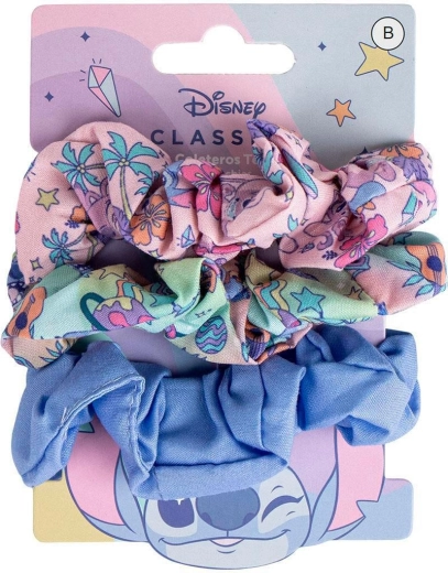 Set de elastice textile pentru păr Disney Lilo & Stitch Stitch (3 buc.)