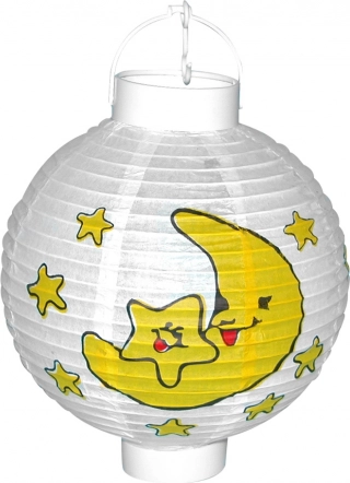 Lampion Lună și Stele pe Baterie 20 cm