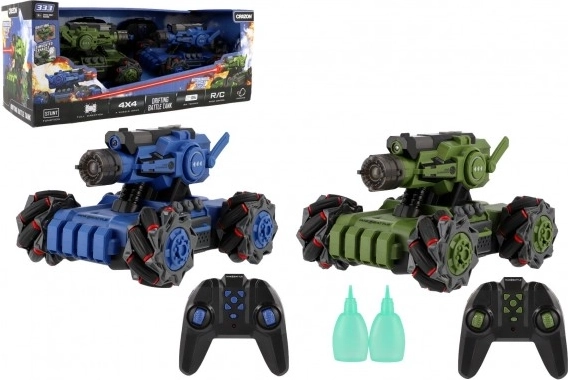 Tancuri RC de luptă 2,4 GHz – set 2 bucăți cu efect de fum și lumini