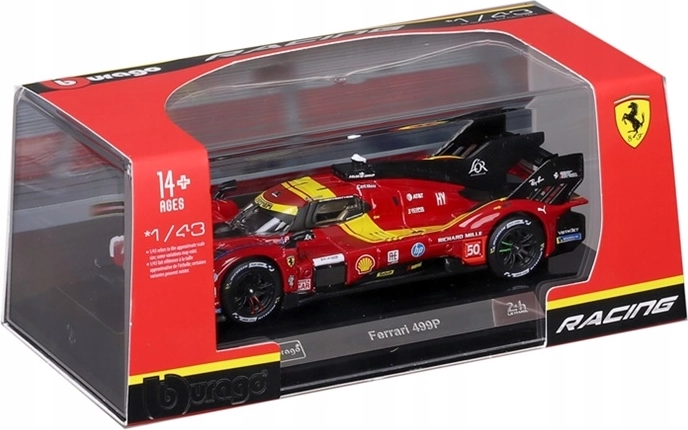 Model de colecție BBU Ferrari 499P roșu nr. 50 1:43