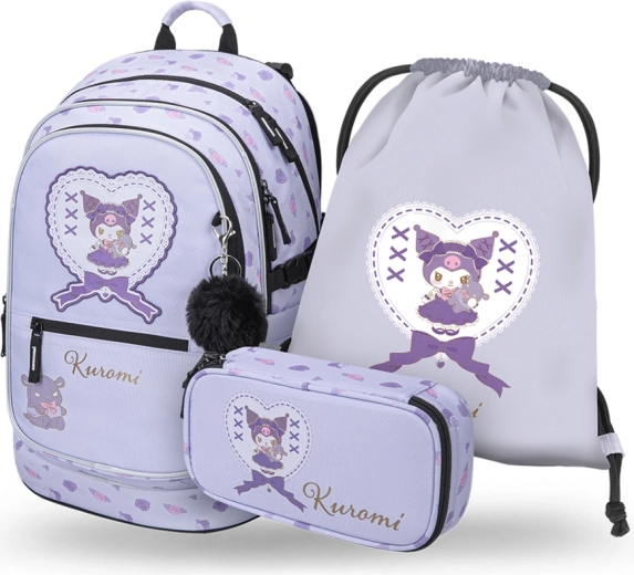 Set școlar Baagl 3 piese Core Kuromi Sweet One (rucsac, penar, săculeț) GRS
