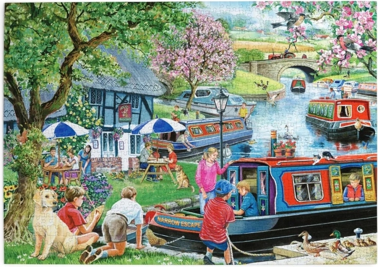 Puzzle House of Puzzles Bărci de locuit cu 1000 de piese