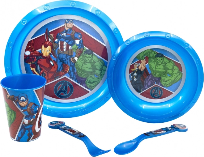 Set de masă pentru copii Avengers 5v1