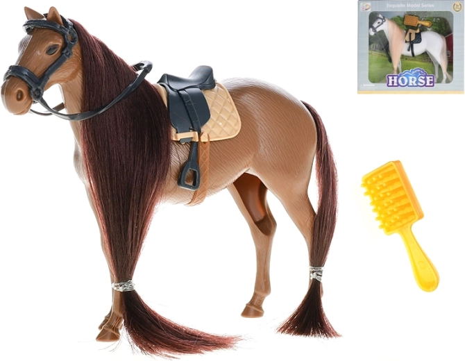 Figurină cal 15 cm cu accesorii