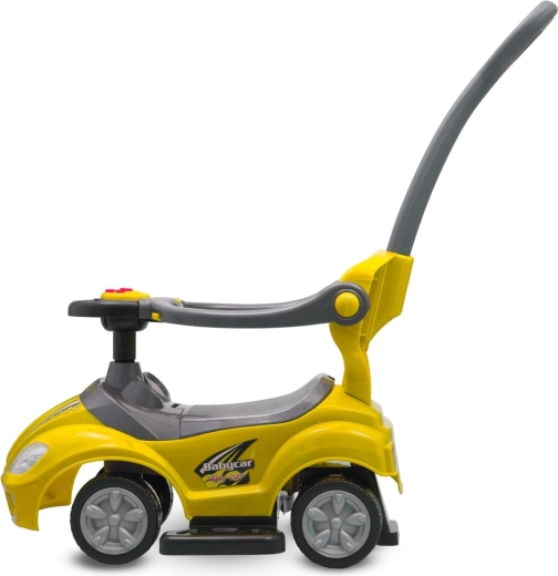 Crește odată cu copilul: 3în1 mașinuță de împins, antemergător și împingător