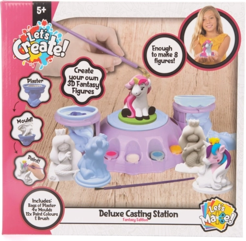 Set pentru realizarea figurinelor de ipsos Unicorn DeLuxe