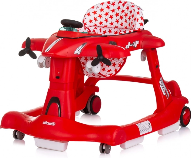 Premergător 3‑în‑1 Airplane Red