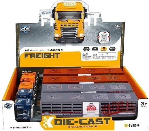 Camion pentru transportul animalelor cu lumini și sunete, 39 cm - 1 bucată