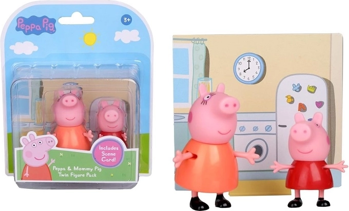 Figurine Peppa Pig – Peppa și Mămica (2 buc.)