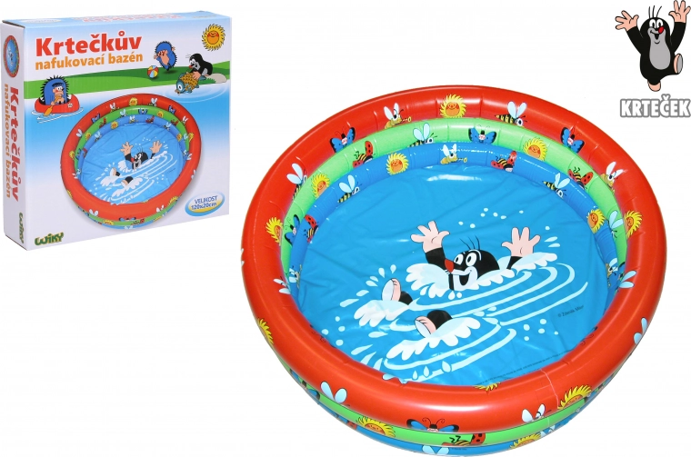Piscina gonflabilă pentru copii cu motivul Krteček