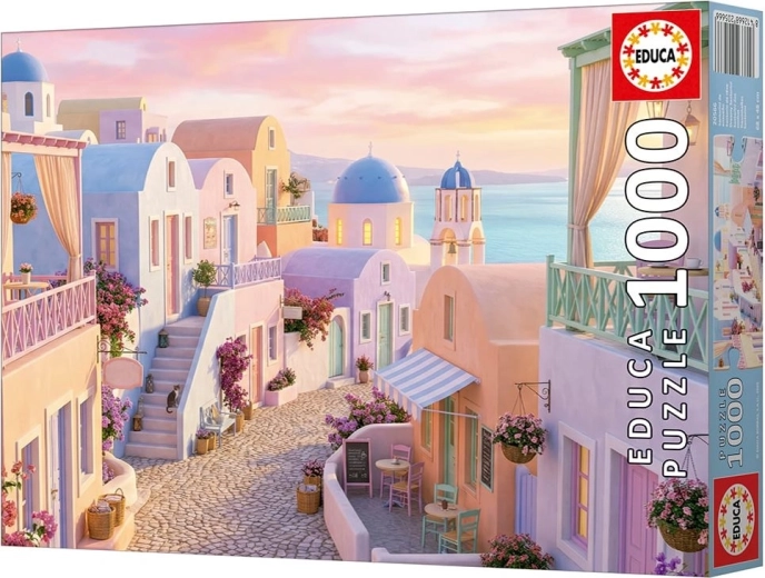 Puzzle EDUCA Santorini 1000 piese cu adeziv