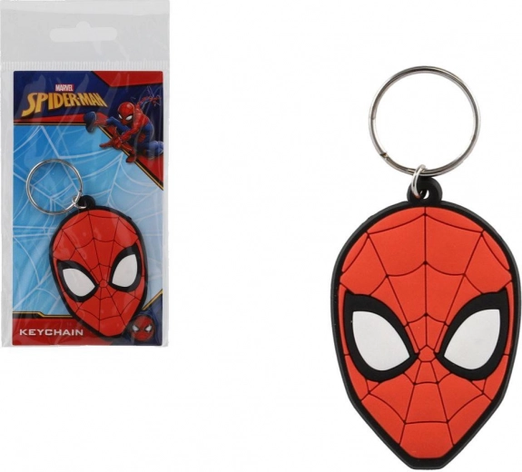 Breloc din cauciuc Spiderman – cap 7 cm