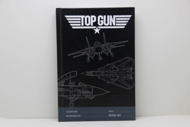 Caiet premium A5 dictat cu motiv TOP GUN