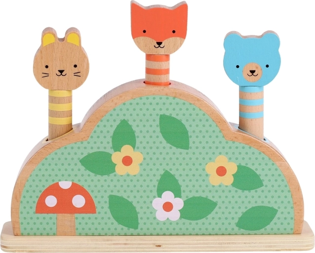 Jucărie de lemn cu figurine săltărețe Petit Collage Petit Friends