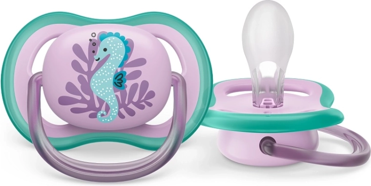 Suzetă Philips Avent Ultra air cu imagine de căluț de mare 6–18 luni, 1 buc.