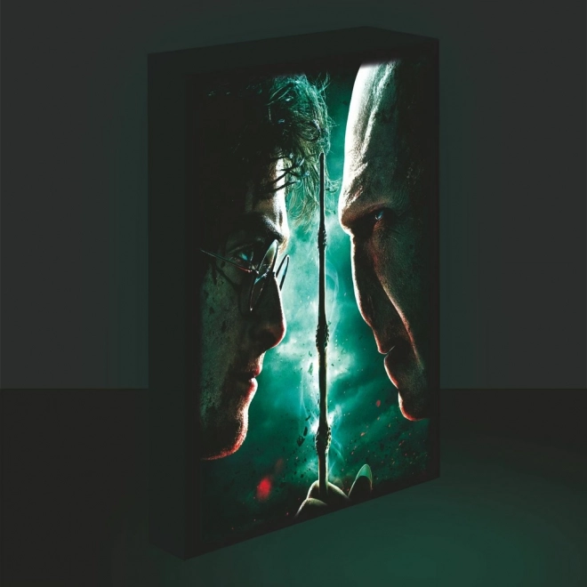 Tabloul LED Luminat 30x40, Harry Potter - Harry vs. Voldemort