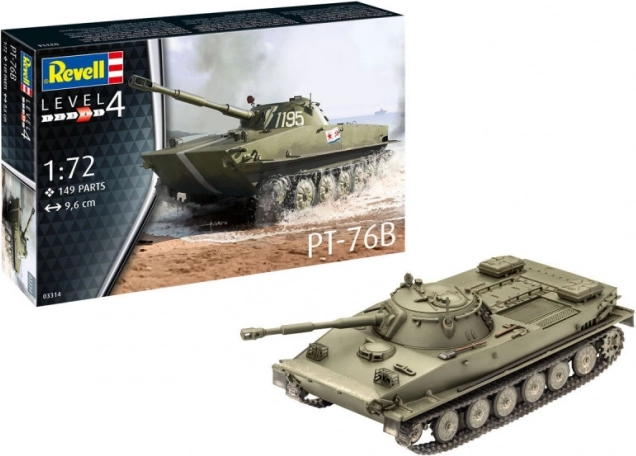 Model din plastic tanc PT-76B