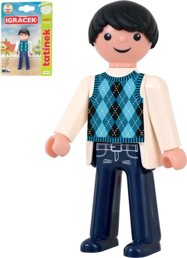 EFKO Igráček tătic – familie, figurină articulată pe carton - 1 bucată