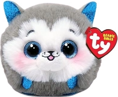Minge de pluș TY Beanie Husky gri