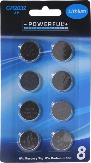 Baterii tip monedă CR2032 – set 8 buc