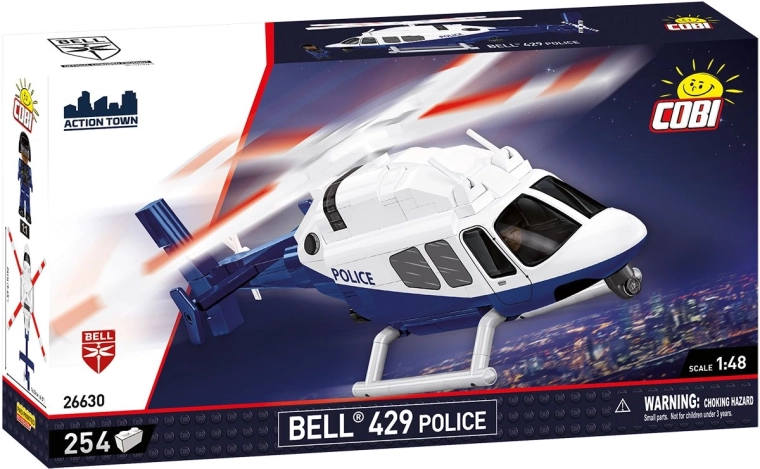 Cobi Bell 429 elicopter de poliție 1:48 (254 piese)
