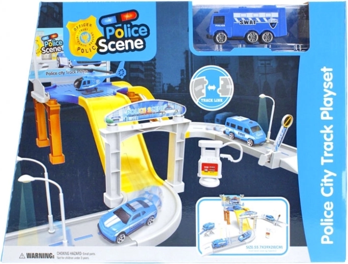 Circuit auto de poliție cu parcare și accesorii